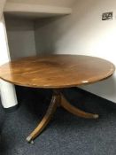 A Regency style pedestal table