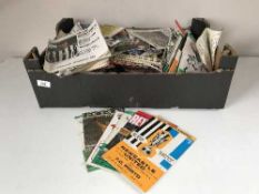 A box of mid 20th century and later football programmes - Man United, NUFC,