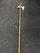 A medieval style halberd