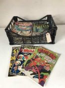 Approximately eighty mid 20th century and later DC comics - Plastic Man, Wonder Woman,