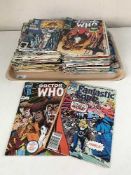 Approximately eighty mid 20th century and later Marvel comics - Dr Who, Fantastic Four, Dune,