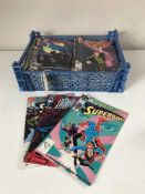Approximately eighty mid 20th century and later DC comics - Super Boy, Batman,
