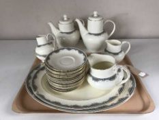 Approximately one hundred and forty five pieces of Royal Doulton Albany dinner service