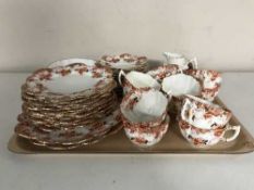 A tray of Paragon china tea service,