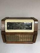 A walnut cased Regent Tone value radio with record player