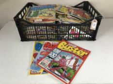 Two boxes of assorted comics - Bugs Bunny, Postman Pat,