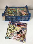 Approximately eighty mid 20th century and later DC comics - Wonder Woman, Black Hawk,