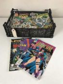 Approximately eighty mid 20th century and later DC comics - Star Trek, Justice League,