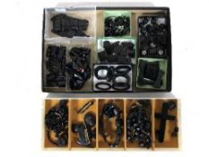 A basket of Whitby Jet jewellery inc.