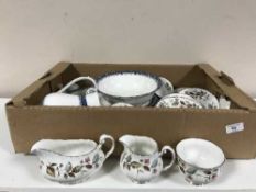 Three boxes of tea china and dinner inc.