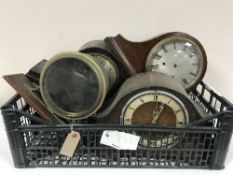 Four mantel clock cases
