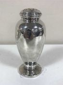 A silver sugar sifter, Elkington & Co,