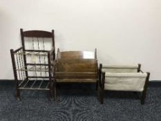 Three mid 20th century magazine racks