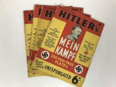 A box of sixteen volumes : Hitler's Mein Kampf (weekly),