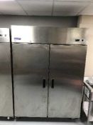A Bonnet stainless steel double door fridge