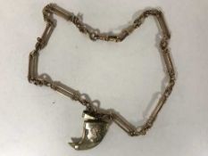 A 9ct gold chain,