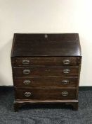 A Georgian mahogany bureau