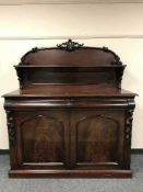 A Victorian mahogany chiffonier,