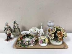 Two trays of Ringtons and Coalport plates, Ringtons jug, Commemorative wear,