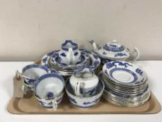 Twenty seven pieces of Royal Cauldon dragon patterned china