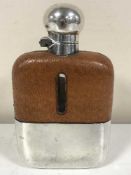 A good quality silver plated hip flask by Walker & Hall