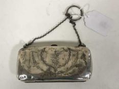 A silver purse