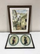 A box of assorted pictures inc.