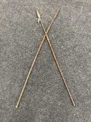 Two tribal spears
