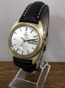 A good Gents 18ct gold Omega Constellation Calendar Wristwatch,
