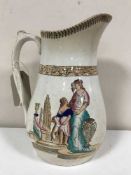 A 19th century Whittingham Ford & Company Canova patterned jug