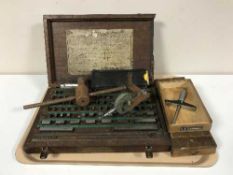 A tray of Coventry gauge locks, precision tools,