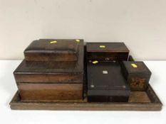 An oak serving tray by Dunstans,