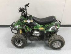 A child's quad bike with keys