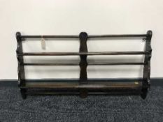 An Ercol plate rack