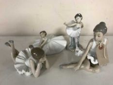 Four Lladro figures - Ballerinas,