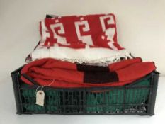 Four woollen American style rugs