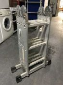 An aluminium multi function ladder