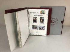 Three folders containing Stanley Gibbons Royal Events Stamps, in slip covers,