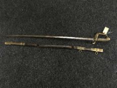 A William IV infantry officer's sword