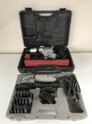 A cased Star Tools electric rotary hammer drill and a cased Porter Cable profile sander