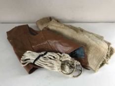 A sheepskin waist coat,