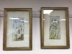 J. M. Keys : Country flowers, watercolour, 9.