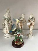 Three early 20th century chalk figures,