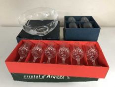 A boxed Gleneagles crystal bowl,