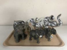 A set of three Out of Africa Leonardo elephants,