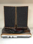 A HMV stereo system with Garrard turntable,