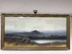 Frank Holme : The Highlands, watercolour, 49 cm x 23 cm, together with a companion piece, (2).