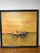 A contemporary abstract study signed 'Grace',