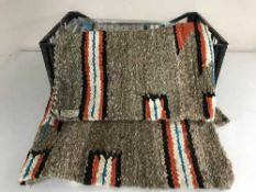 Three woollen American Navajo style rugs