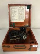 An American mahogany cased Stadimeter by Schick Incorporated